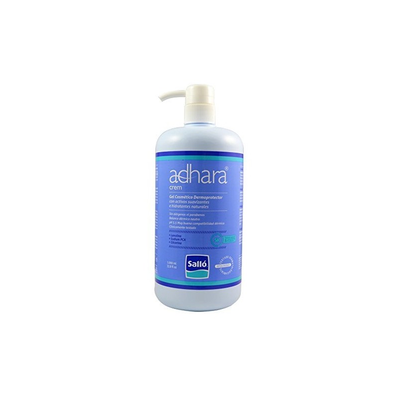Adhara Crem 1L: Gel cosmético dermoprotector hipoalergénico para ducha y baño con activos hidratantes naturales